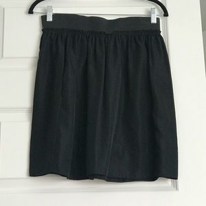 Black silk skirt by Wilfred